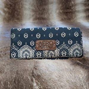 Aero Postale denim wristlet